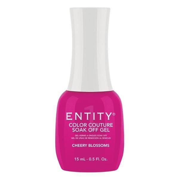 Entity Пигментиран гел за нокти - Entity Colour Couture Soak Off Gel, нюанс "Cherry Blossoms", 15 мл