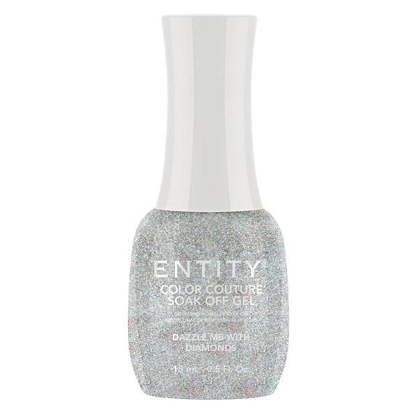 Entity Пигментиран гел за нокти - Entity Colour Couture Soak Off Gel, нюанс &quot;Dazzle Me With Diamonds&quot;, 15 мл