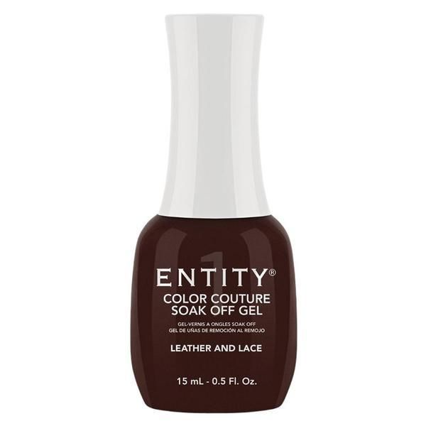 Entity Пигментиран гел за нокти - Entity Colour Couture Soak Off Gel, нюанс "Leather and Lace", 15 мл