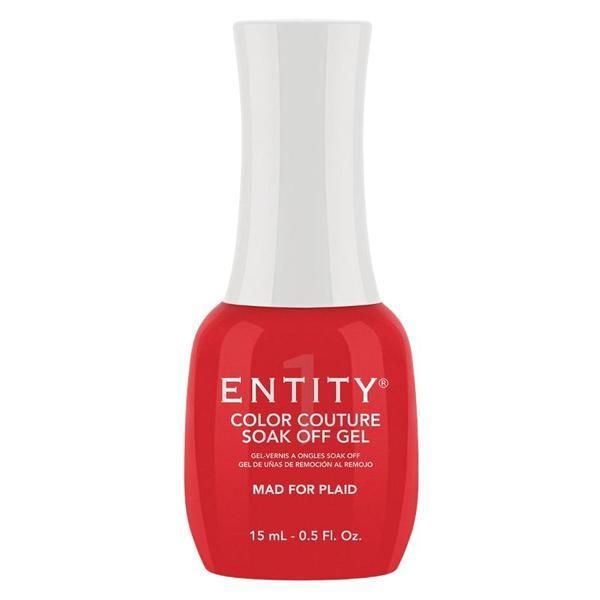 Entity Пигментиран гел за нокти - Entity Colour Couture Soak Off Gel, нюанс "Mad For Plaid", 15 мл