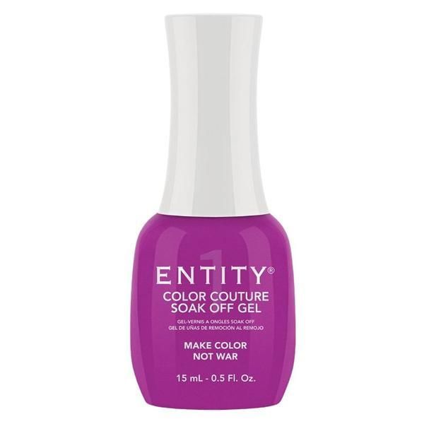 Entity Пигментиран гел за нокти - Entity Colour Couture Soak Off Gel, нюанс "Make Color Not War", 15 мл