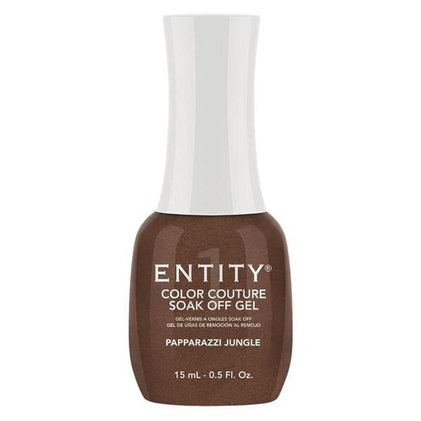 Entity Пигментиран гел за нокти - Entity Colour Couture Soak Off Gel, нюанс "Papparazzi Jungle", 15 мл