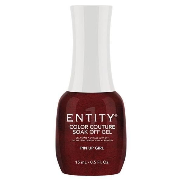 Entity Пигментиран гел за нокти - Entity Colour Couture Soak Off Gel, нюанс &quot;Pin Up Girl&quot;, 15 мл