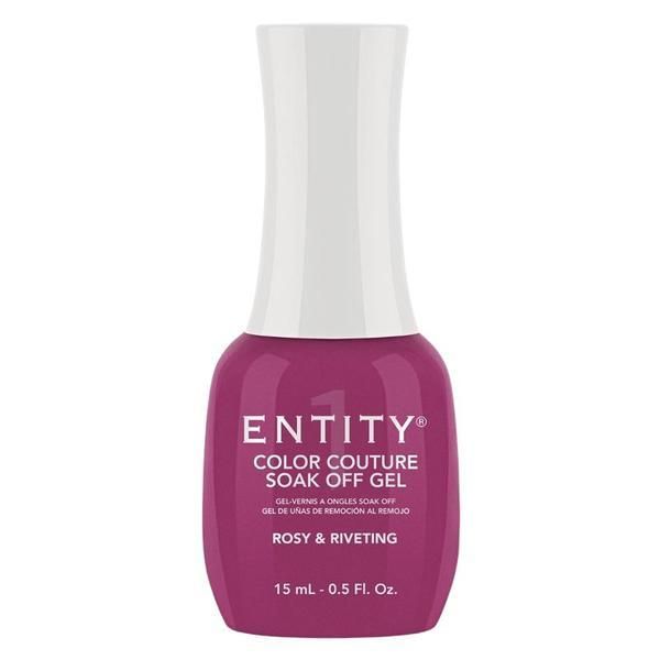 Entity Пигментиран гел за нокти - Entity Colour Couture Soak Off Gel, нюанс &quot;Rosy &amp; Riveting&quot;, 15 мл