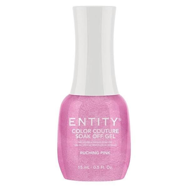 Entity Пигментиран гел за нокти - Entity Colour Couture Soak Off Gel, нюанс &quot;Ruching Pink&quot;, 15 мл