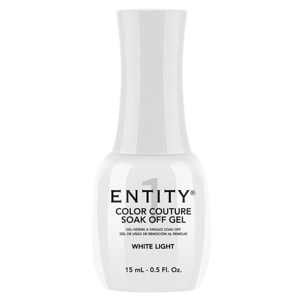 Entity Пигментиран гел за нокти - Entity Colour Couture Soak Off Gel, нюанс &quot;White&quot;, 15 мл
