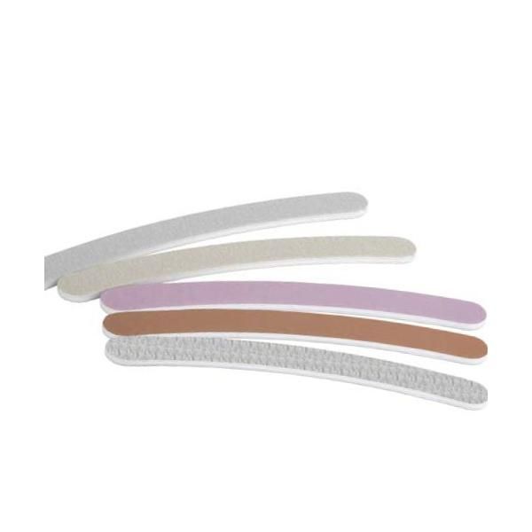 Beautyfor Пила за нокти - Beautyfor Nail File Garnet Emery Curved Board with Korean paper, твърдост 150/220