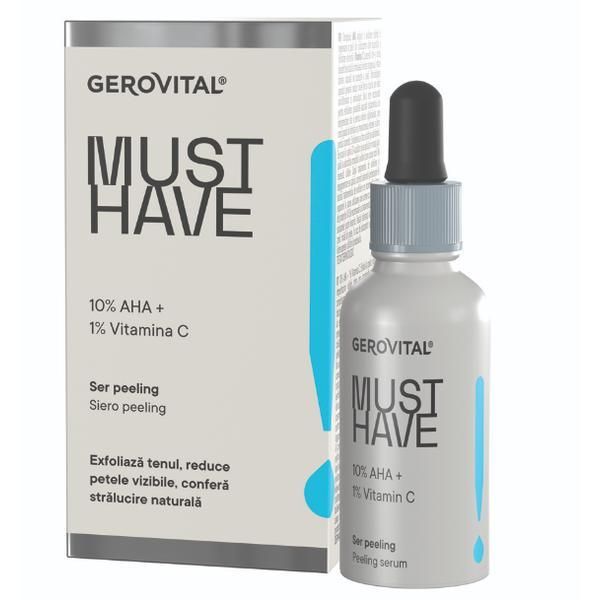 Gerovital Пилинг серум 10% AHA Gerovital Must Have, 30 мл