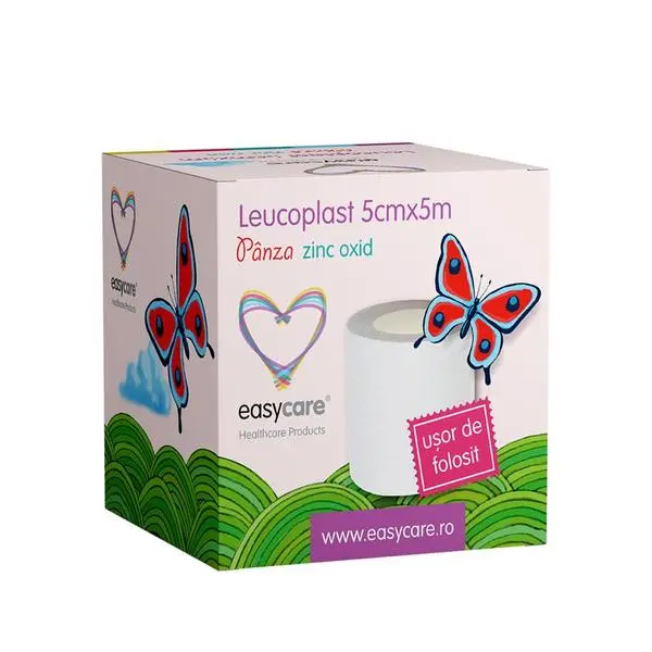 Easy Care Пластир ZnOx Easy Care, 5см x 5м