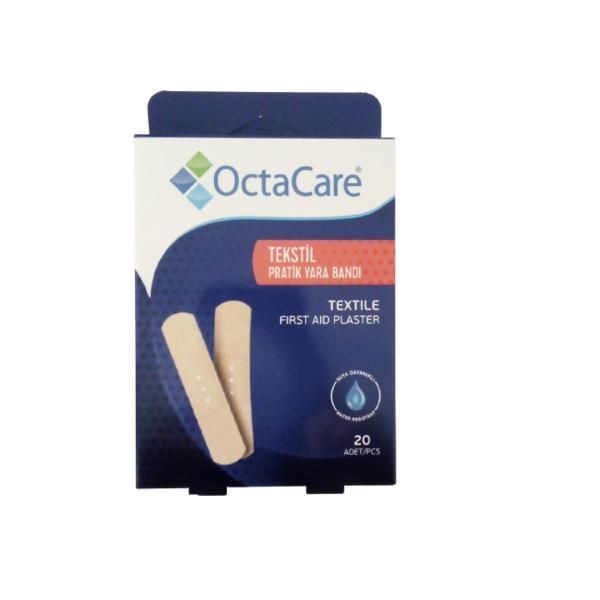 Octamed Пластири за първа помощ - Octamed OctaCare Textile, 19 х 72 мм, 20 бр