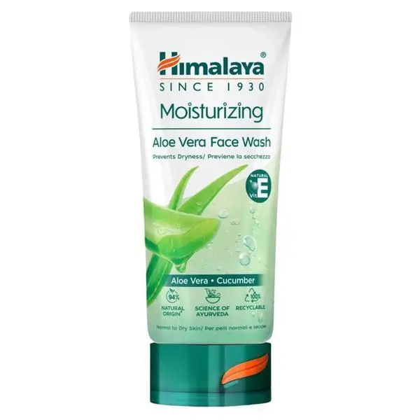Himalaya Почистващ гел Himalaya Moisturizing Aloe Vera Face Wash, 150 мл