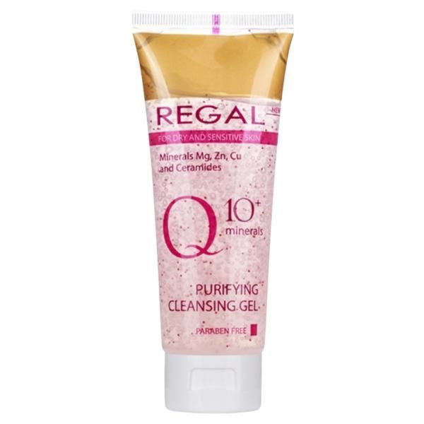 Rosa Impex Почистващ гел с Q10 за лице - Regal Purifying Cleansing Gel Q10+ Minerals, Rosa Impex, 100 мл
