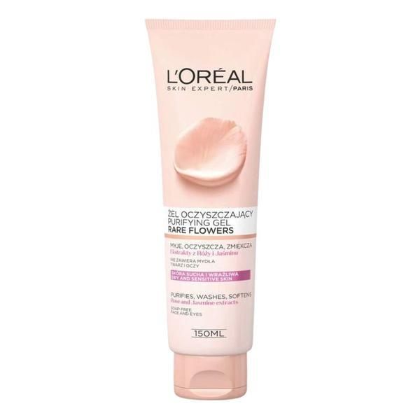 L'Oreal Paris Почистващ гел за лице L&#039;Oreal Paris - Dermo Expertise Rare Flowers Gel, 150 мл