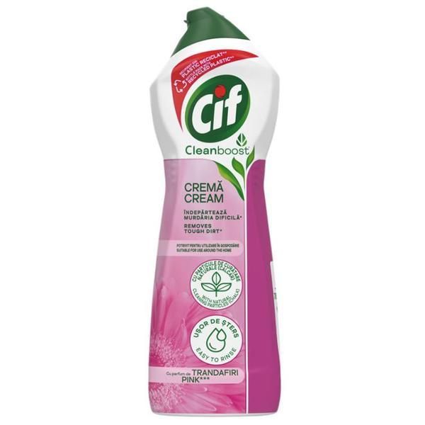 Cif Почистващ крем с аромат на роза - Cif Cream Pink, 700 мл