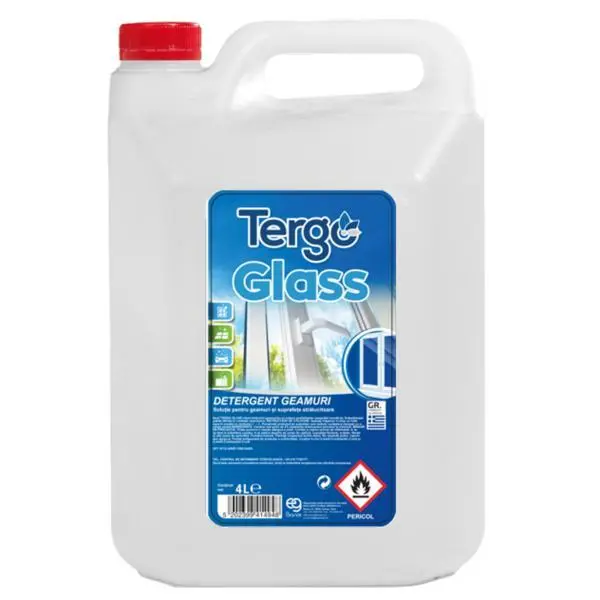 Tergo Почистващ препарат за стъкло и гланцови повърхности - Tergo Glass, 4000 мл