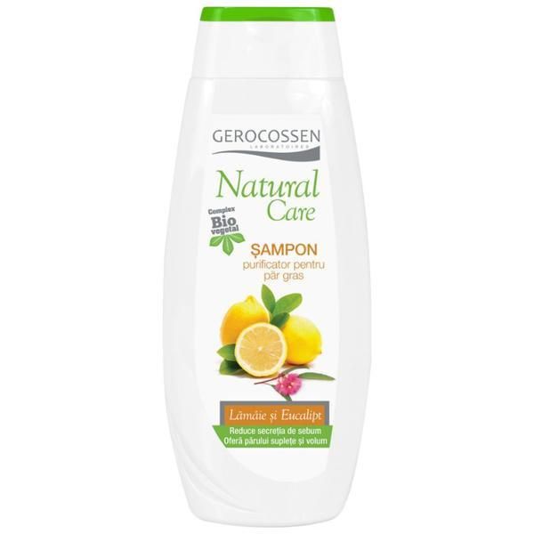 Gerocossen Почистващ шампоан за мазна коса Natural Care с лимон и евкалипт, Gerocossen, 400 мл
