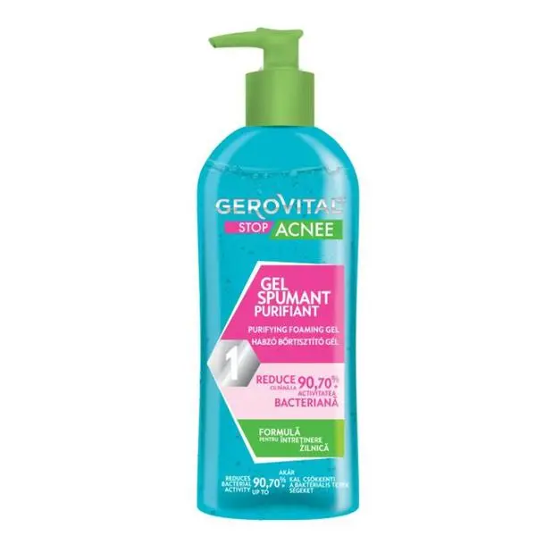 Gerovital Почистваща гел пяна - Gerovital Stop Acnee Purifying Foaming Gel, 150мл