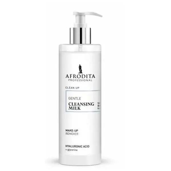 Cosmetica Afrodita Почистващо мляко с хиалуронова киселина за всички типове кожа - Afrodita Cosmetics Clean Up Gentle Cleansing Milk Make-up Remover, 190 мл