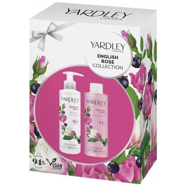 Yardley Подаръчен комплект Yardley London English Rose: Душ гел + Лосион за тяло с аромат на английска роза