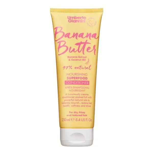 Umberto Giannini Подхранващ балсам за суха, чуплива и текстурирана коса - Umberto Giannini Banana Butter Nourishing Superfood Conditioner, 250 мл