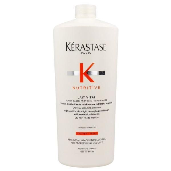 Kerastase Подхранващ балсам за суха, фина до средна коса - Kerastase Lait Vital , 1000 мл