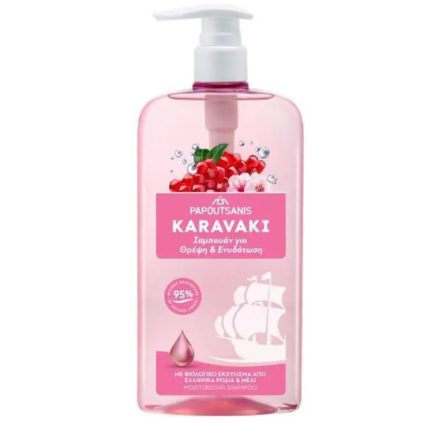 Karavaki Подхранващ и хидратиращ шампоан - Karavaki Moisturizing Shampoo, 600 мл
