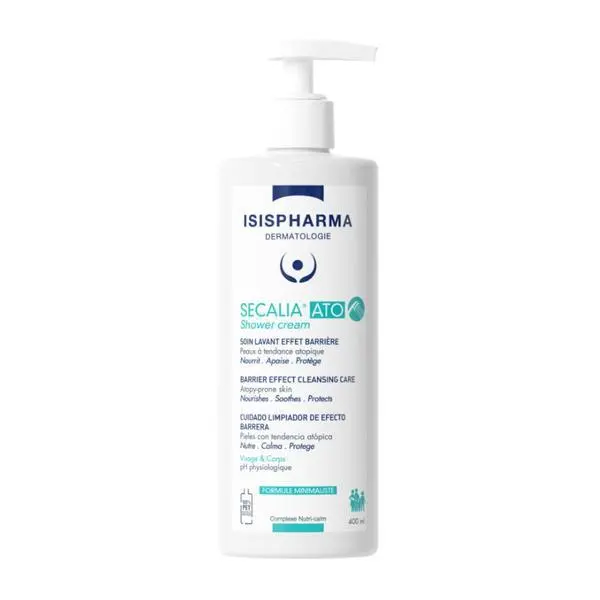 Isispharma Подхранващ и защитен почистващ крем за атопична кожа - Isispharma Secalia ATO душ крем, 400 мл