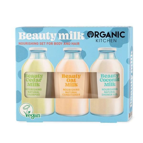 Organic Kitchen Подхранващ комплект за тяло и коса Organic Kitchen Beauty Milk, 1 комплект