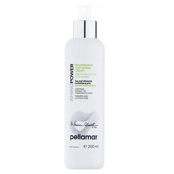 Pellamar Подхранващ крем против стареене за всички типове кожа - Pellamar AminoPower Nourishing Anti Aging Cream, 200 мл