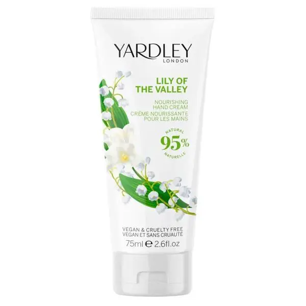 Yardley Подхранващ крем за ръце с момина сълза - Yardley London Lily of the Valley Nourishing Hand Cream, 75 мл