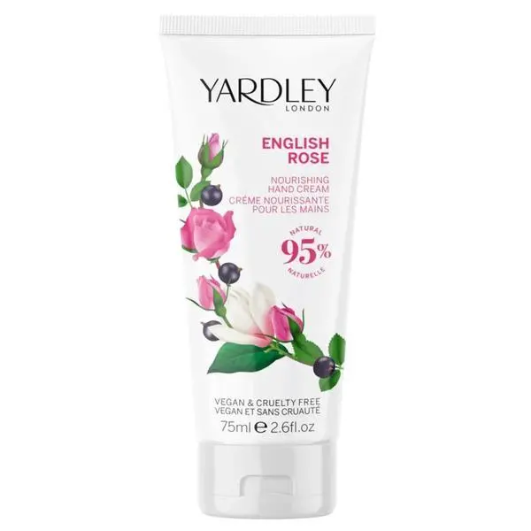 Yardley Подхранващ крем за ръце Yardley London English Rose, 75 мл