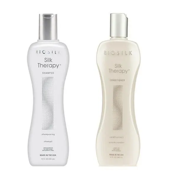 Biosilk Подхранващ пакет - Biosilk Farouk Silk Therapy: Шампоан 355 мл, Балсам 350 мл