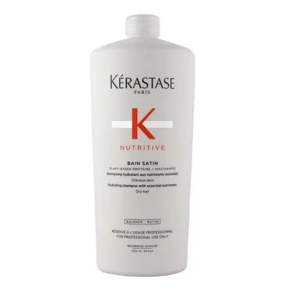 Kerastase Подхранващ шампоан за фина или средно суха коса - Kerastase Bain Satin, 1000 мл