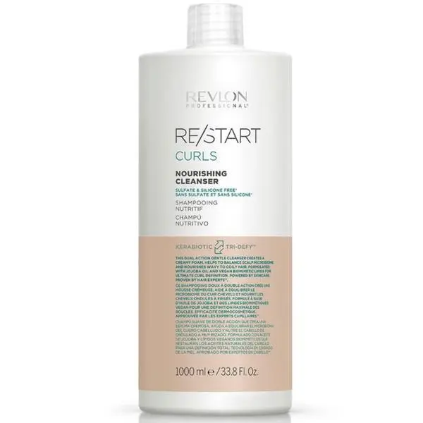 Revlon Professional Подхранващ шампоан за къдрава и вълниста коса - Revlon Professional Re/Start Curls Nourishing Cleanser, 1000 мл
