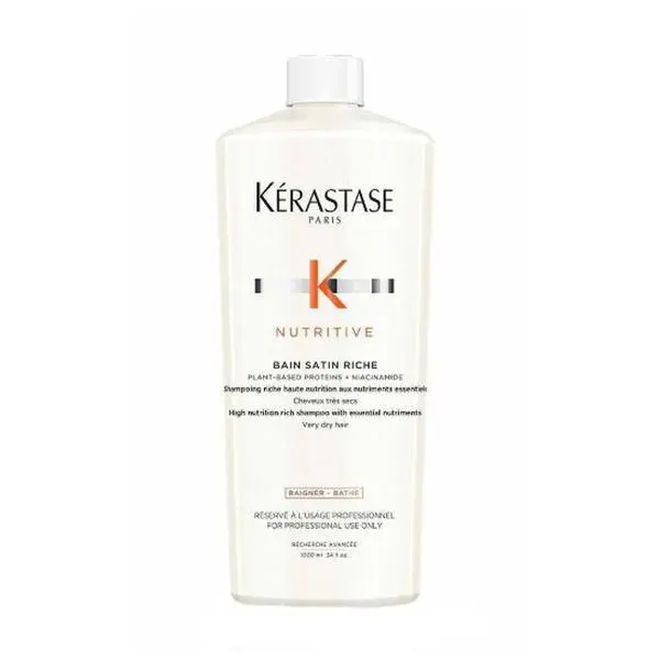Kerastase Подхранващ шампоан за много суха средна и гъста коса - Kerastase Bain Satin Riche, 1000 мл
