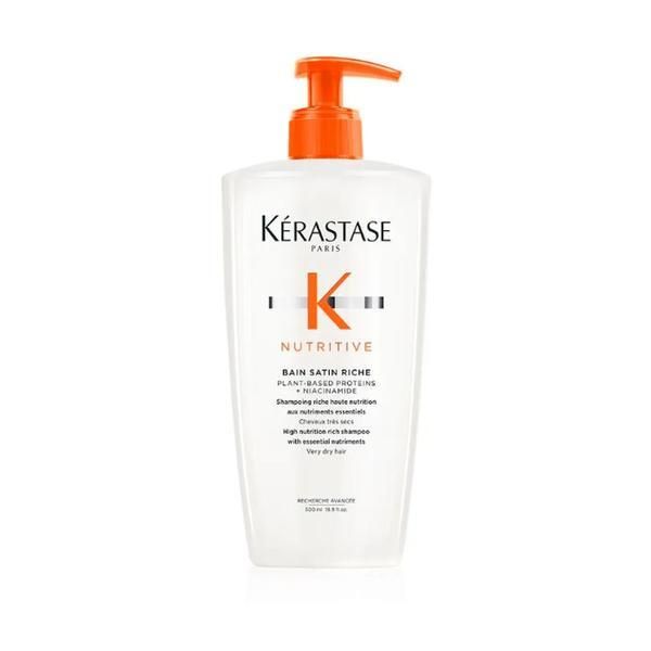 Kerastase Подхранващ шампоан за суха коса - Kerastase Paris Nutritive Bain Satin Riche, 500 мл