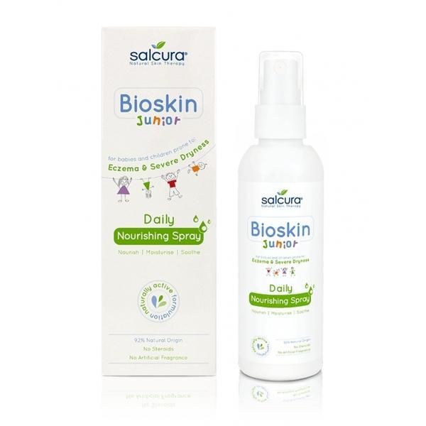 Salcura Natural Skin Therapy Подхранващ спрей за бебета и деца със суха кожа или екзема Bioskin Salcura, 100 мл