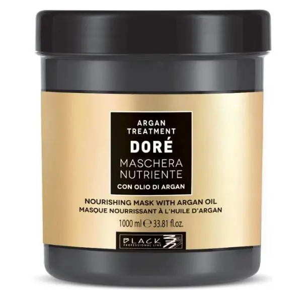 Black Professional Line Подхранваща маска с арганово масло - Black Professional Line Dore Argan Treatment Mask, 1000 мл