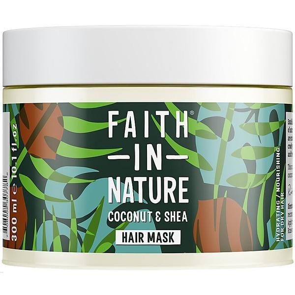 Faith in Nature Подхранваща маска с кокосово масло и масло от ший за суха коса Faith in Nature, 300 мл