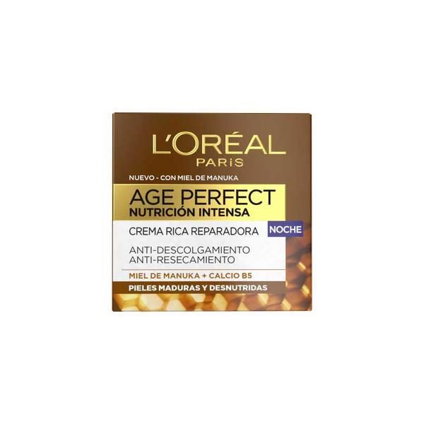 L'Oreal Paris Подхранващо-възстановяващ нощен крем за лице - L&#039;Oreal Paris Age Perfect Nutricion, 50 мл