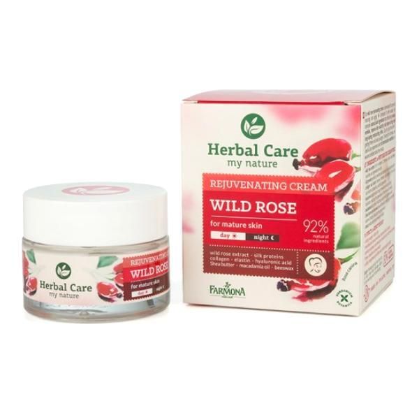 Farmona Подмладяващ Дневен/Нощен крем с дива роза - Farmona Herbal Care Wild Rose Rejuvenating Cream Day/Night, 50мл