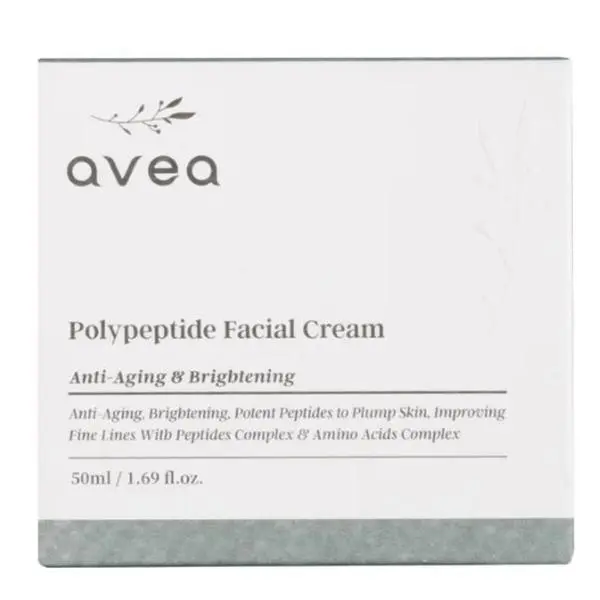 Avea Полипептиден крем за лице против стареене и изсветляване - Avea Polypeptide Facial Cream, 50 мл