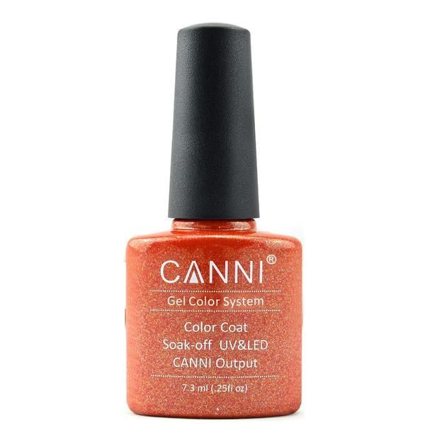 Canni Полу-перманентен лак за нокти Soak Off Canni 191 Lila Rossa, 7.3 мл