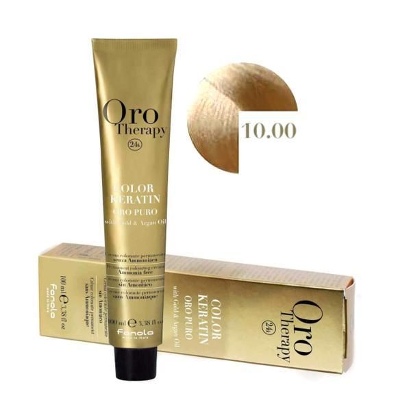 Oro Therapy Полу-перманентна боя Fanola Oro Therapy Color Keratin 10.00 Платинено интензивно русо, 100мл