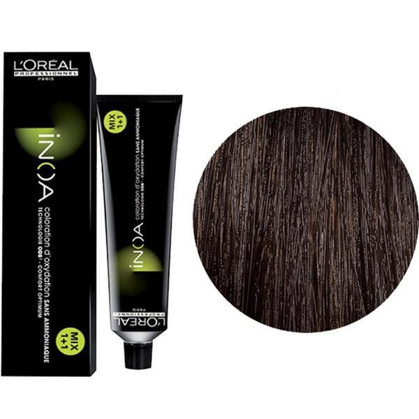 L'oreal Professionnel Полу-перманентна боя L&#039;Oreal Professionnel Inoa 5.0 Light Brown Deep Cover, 60 мл