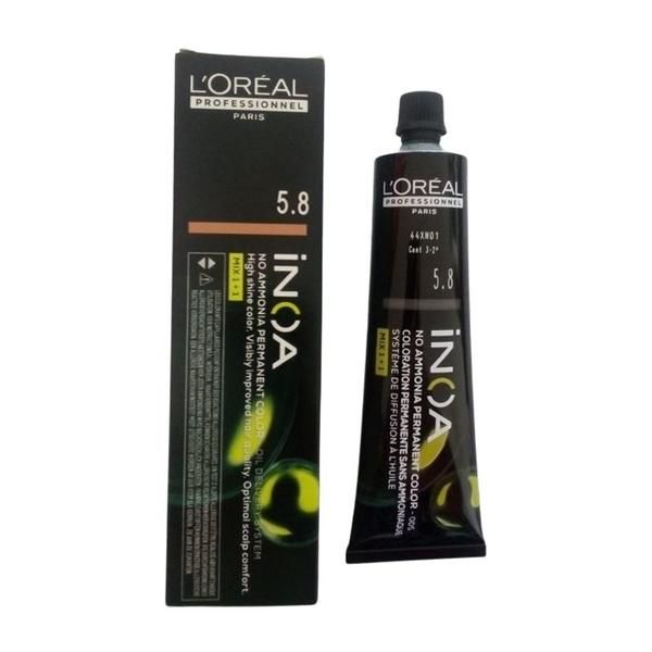 L'oreal Professionnel Полу-перманентна боя L&#039;Oreal Professionnel Inoa 5.8 Light Mocha Brown, 60 мл