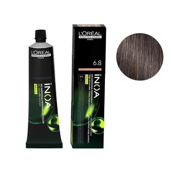 L'oreal Professionnel Полу-перманентна боя L'Oreal Professionnel Inoa 6.8 Dark Mocha Blonde, 60 мл