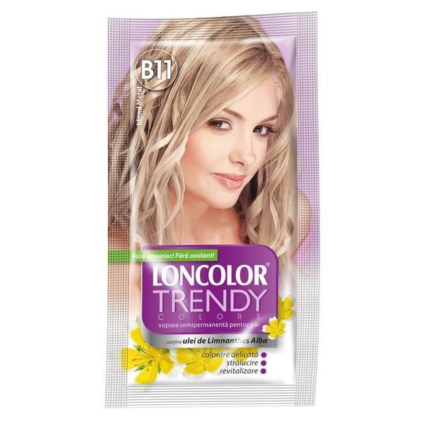 Loncolor Полу-перманентна боя Loncolor Trendy Colors, нюанс B11 blond metal, 2x 25 мл