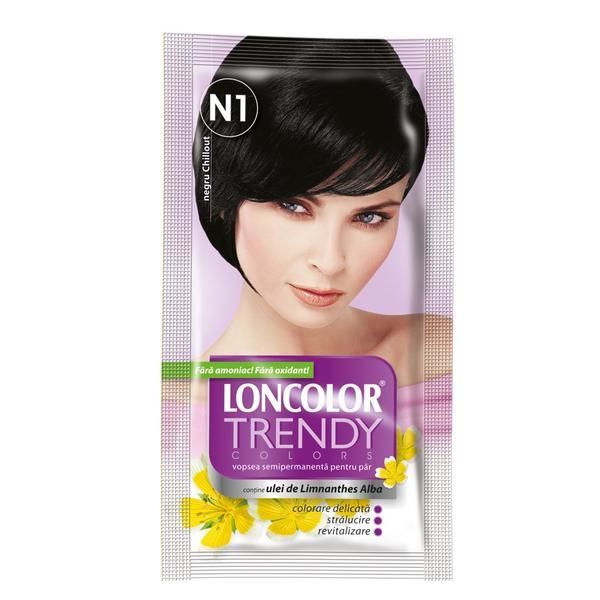 Loncolor Полу-перманентна боя Loncolor Trendy Colors, нюанс N1 червен, 2x 25 мл