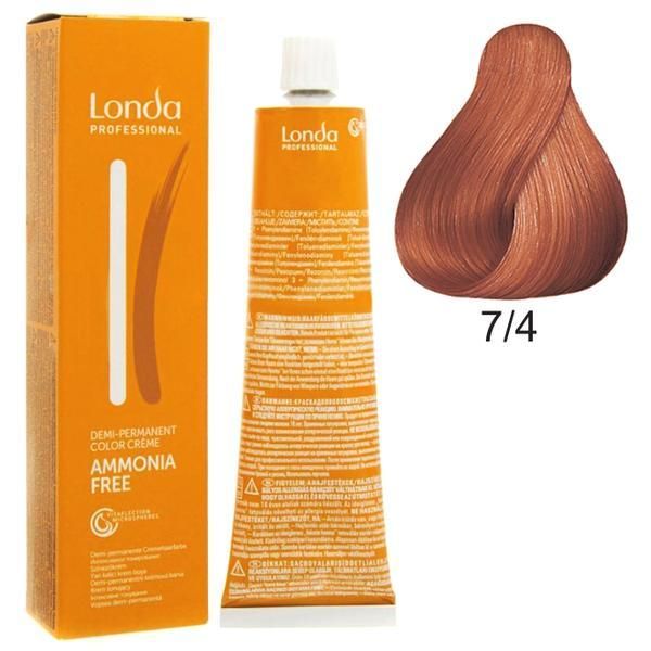 Londa Professional Полу-перманентна боя- Londa Professional нюанс 7/4 средно медено русо
